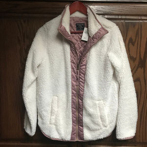 Cozy Abercrombie & Fitch fleece jacket - Sz Small